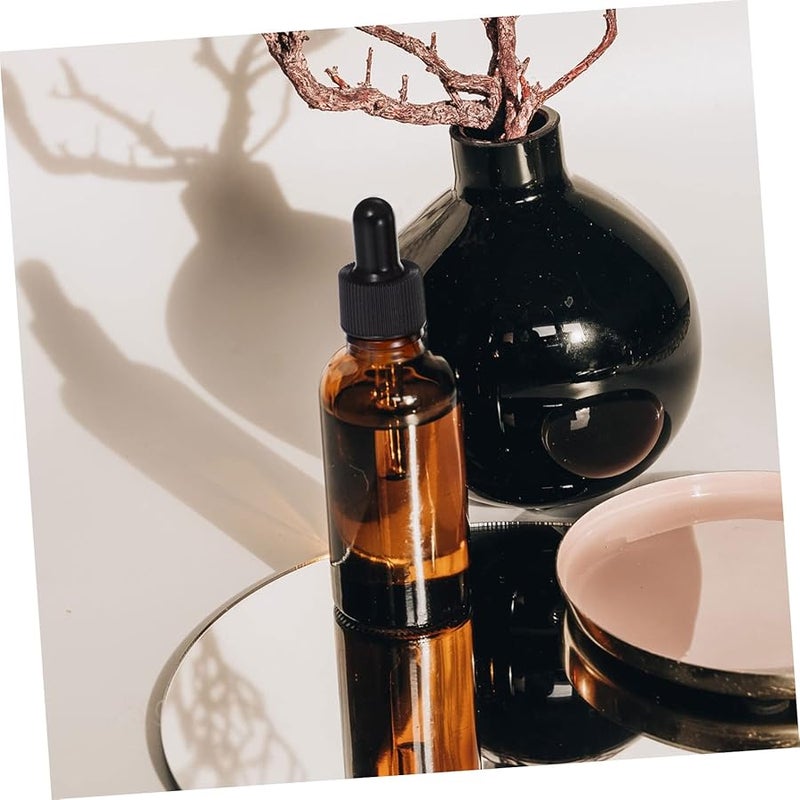 10Pcs 30ml Amber Glass Dropper Bottles with Tight Seal for Essential Oils DIY Aromatherapy - Image 4